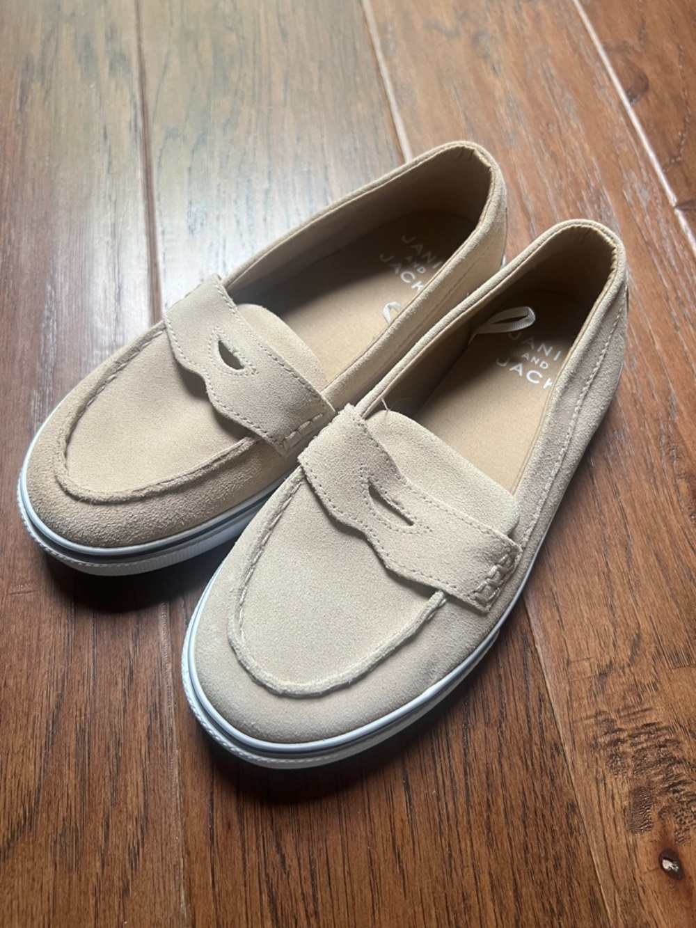 Janie and Jack Slip On Sneaker Suede Leather Shoes Size 1K